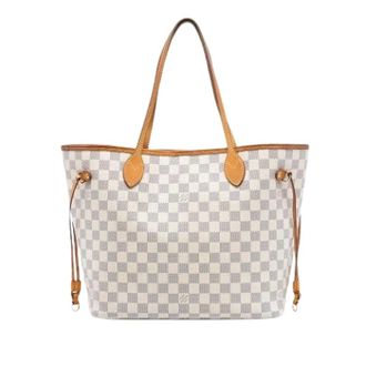 Louis Vuitton Pre-owned Tote Bags, female, White, Size: ONE SIZE Pre-owned Neverfull MM Tote