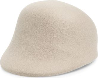 Gigi Burris Millinery Rex Wool Felt Cloche Hat in Alabaster at Nordstrom, Size Large
