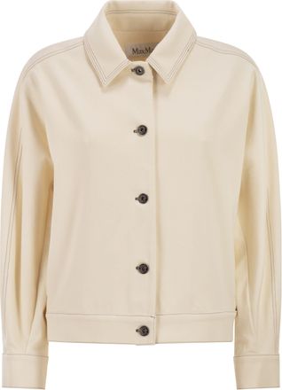 Max Mara Mxpnettare Jersey-Jacke mit Denim-Effekt