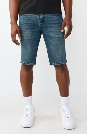 True Religion Rocco Big T Snap Flap Shorts in Dark Thunderbolt Wash at Nordstrom Rack, Size 32
