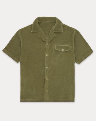 Fortela Arlo Terry polo in Green at Nordstrom, Size X-Large Eu