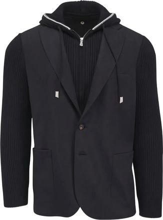 Eleventy Giacca con cappuccio - Grigio