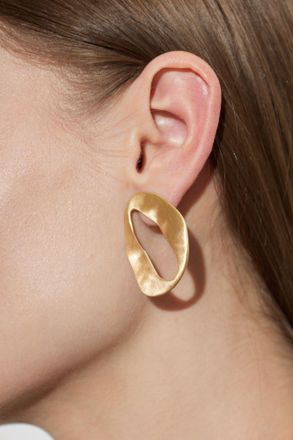 Cult Gaia Rue Mini Earrings, Womens, Gold