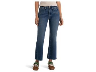 Kut from the Kloth Petite Kelsey High-Rise Ankle Flare Front Patch Pockets Womens Jeans Unbreakable : 14P 24.5, Denim