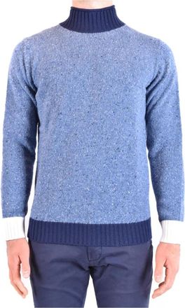 KANGRA Stijlvolle Dolcevita Trui - Heren - Coltruien - Blauw - S - Truien & Vesten