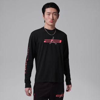 Nike Jordan Mens Jordan Sport Dri-FIT Graphic Crewneck Sweatshirt in Black | IF0855-010