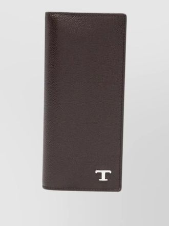 Tod's long continental wallet textured surface finish
