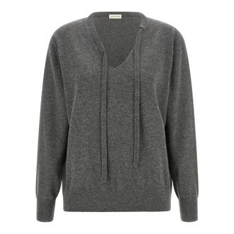 Dries Van Noten Truien & Vesten, Dames, Grijs, M, Kasjmier, Towie Jersey