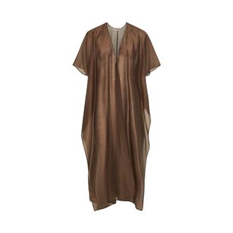 Blanca Vita Maxi Dresses, female, Brown, Size: 2XS Kimono Dress