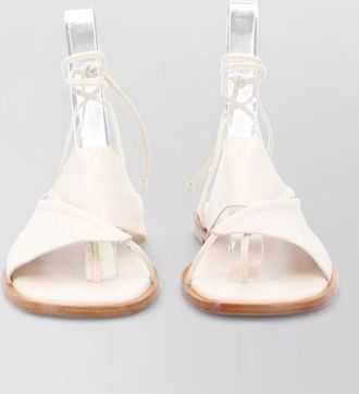 Hereu leather asymmetric sandals