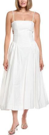 AMUR Aliza Midi Poplin Dress