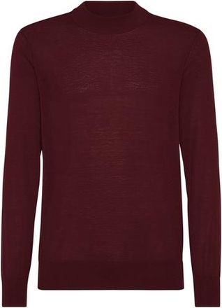 Brunello Cucinelli Lightweight sweater in Amaranth at Nordstrom, Size 46 It