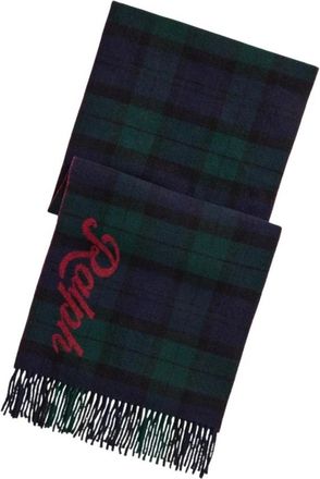 Polo Ralph Lauren Tartan Fringe Wool Scarf - Heren - Wintersjaals - Veelkleurig - ONE Size - Wol - Accessoires