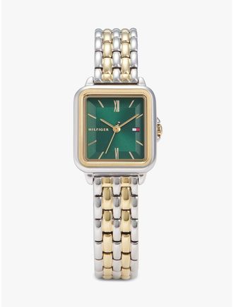 Tommy Hilfiger Womens 24MM Square Dial Watch - Green