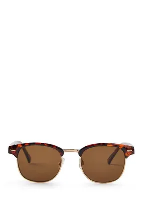 Cotton On Mens The Member Sunglasses in Tort Brass Brown at Nordstrom