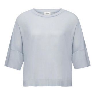 Drykorn T-Shirts, male, Blue, M, Blue Womens T-Shirt Relaxed Fit Short Sleeve