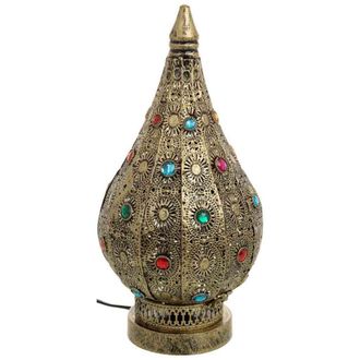 Wanderlust Deco L&aacute;mpara de metal cristal acrilico de colores d20x38h cm