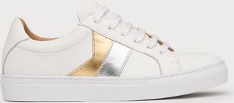 L.k. Bennett Womens Alivia Flats, Silver/Gold - White - Size UK 3