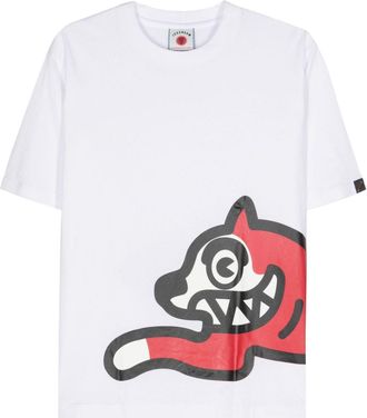Icecream running dog-print cotton T-shirt - men - Cotton - M - White