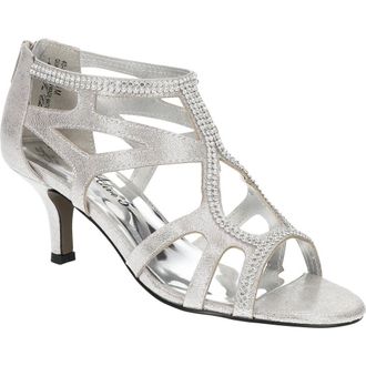 Easy Street Flattery Cage Pump - Multiple Widths Available in Silver at Nordstrom Rack, Size 6.5