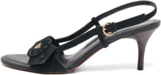 Tod's Sandali in pelle scamosciata con fibbia - Nero