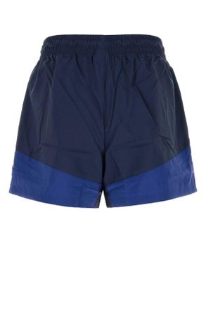 New Balance Mens Navy Blue Nylon Bermuda Shorts Nbnavy Exterior