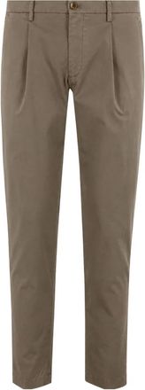 BRIGLIA 1949 Tiberio Broek - Heren - Chinos - Bruin - L - Katoen - Broeken