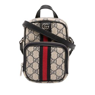 Gucci Pre-owned Gucci Mini GG Supreme Ophidia Satchel Unisex 671682 493075