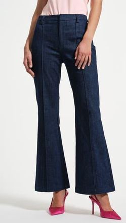 Isaac Mizrahi New York Seamed Flare Jeans in Rinse Wash at Nordstrom Rack, Size 16