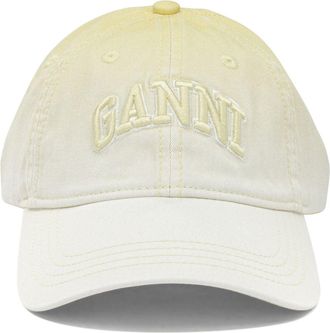 Ganni Gorra de b&eacute;isbol con logo de Ganni