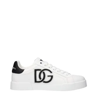 Dolce & Gabbana Dolce&Gabbana Sneakers Portofino Damens Leder Wei&szlig;/Schwarz