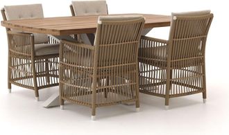 Manifesto Furniture Manifesto Ortello/Induno deens ovaal 180cm dining tuinset 5-delig