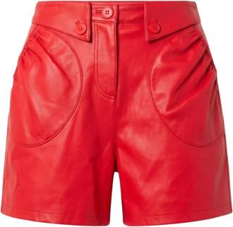 Trussardi Shorts - Dames - Korte broeken - Rood - Maat: S Leer