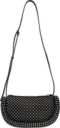 J.W.Anderson Leren tas met strass - Dames - Schoudertassen - Zwart - ONE Size - Leer - Tassen