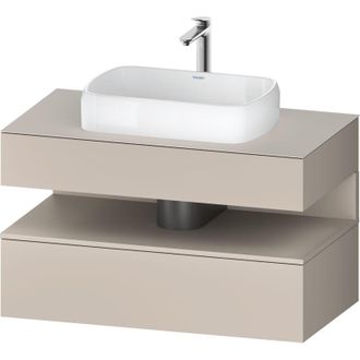 Duravit Duravit - Qatego Consola Mueble Bajo Lavabo, 1 Extra&iacute;ble, 1 Caj&oacute;n