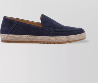 Stuart Weitzman loafers with espadrille sole and suede upper