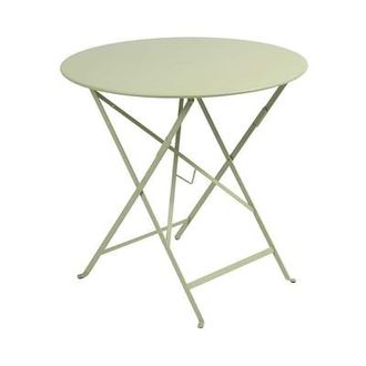 Fermob Round table Bistro - Green - Lacquered steel - Designer Studio Fermob
