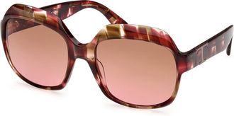 Tod's TO0360 55F Womens Sunglasses Tortoiseshell Size 61