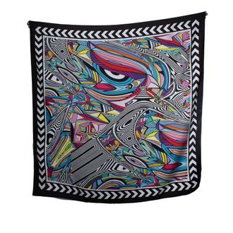 Misha Collection Graphic printed square scarf