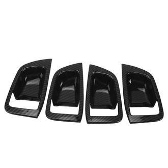 OEM Embellecedores De 4 Piezas Para Las Manijas De Las Puertas, Estilo Fibra De Carbono, Aptos Para Modelos Mitsubishi 2019-2021