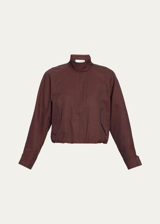 Vince Mens Cotton Funnel-Neck Jacket