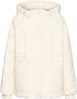 Elena Miro Quilted Lightweight Nylon Down Jacket