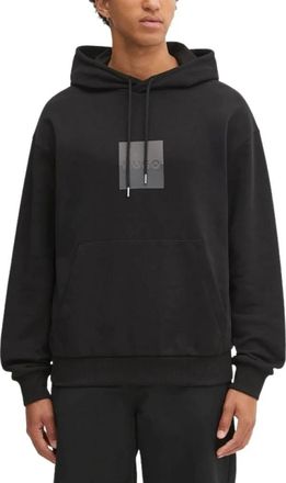 HUGO BOSS Relaxed-Fit Katoen Terry Hoodie - Heren - Hoodies - Zwart - M - Katoen - Hoodies & sweatvesten