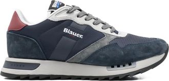 Blauer Sneakers in pelle - Blu