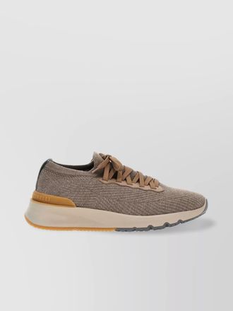 Brunello Cucinelli wool knitted low-top sneakers