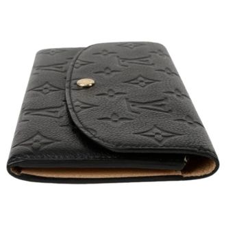Louis Vuitton Pre-owned Wallets, female, Black, Size: ONE SIZE Pre-owned Emily Long Wallet