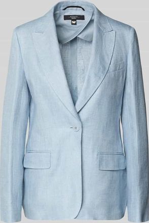 Max Mara Shaped Fit Blazer aus reinem Leinen Modell NALUT in Hellblau, Gr&ouml;&szlig;e 34