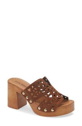 Steve Madden Sunkissed Platform Sandal in Chestnut Suede at Nordstrom Rack, Size 11