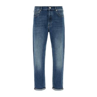 Brunello Cucinelli Mid-rise Slim Jeans - male - Brunello Cucinelli - Slim Fit Jeans - Blue - M - Jeans