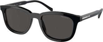 Prada PR A21SF Asian Fit 16K08Z Mens Sunglasses Black Size 55